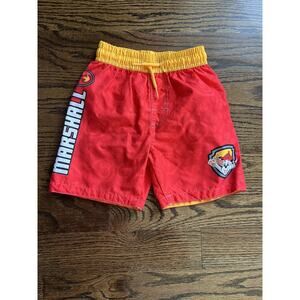 Nickelodeon boys swim shorts Sz. 3T Paw Patrol Marshall red NWOT